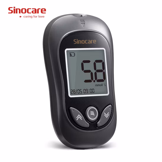 Sinocare Misuratore di glucosio nel sangue Misuratore di glucosio nel sangue Kit glucometro Strisce reattive Aghi Lancette Tester medico del diabete Sistema di monitoraggio
